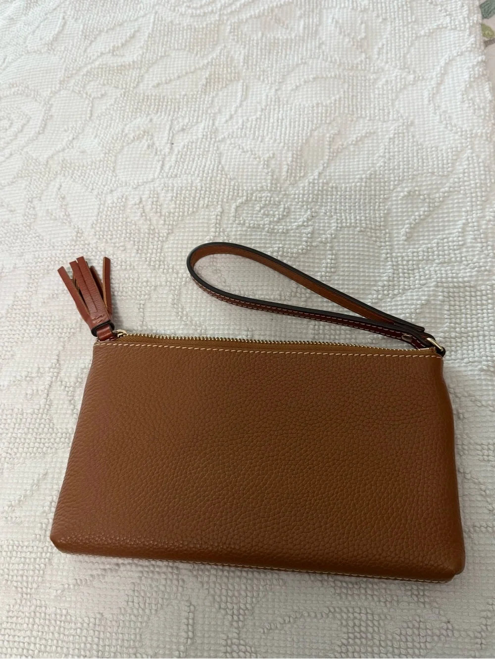 Dooney & Bourke Pebble Grain Double Zip Wristlet